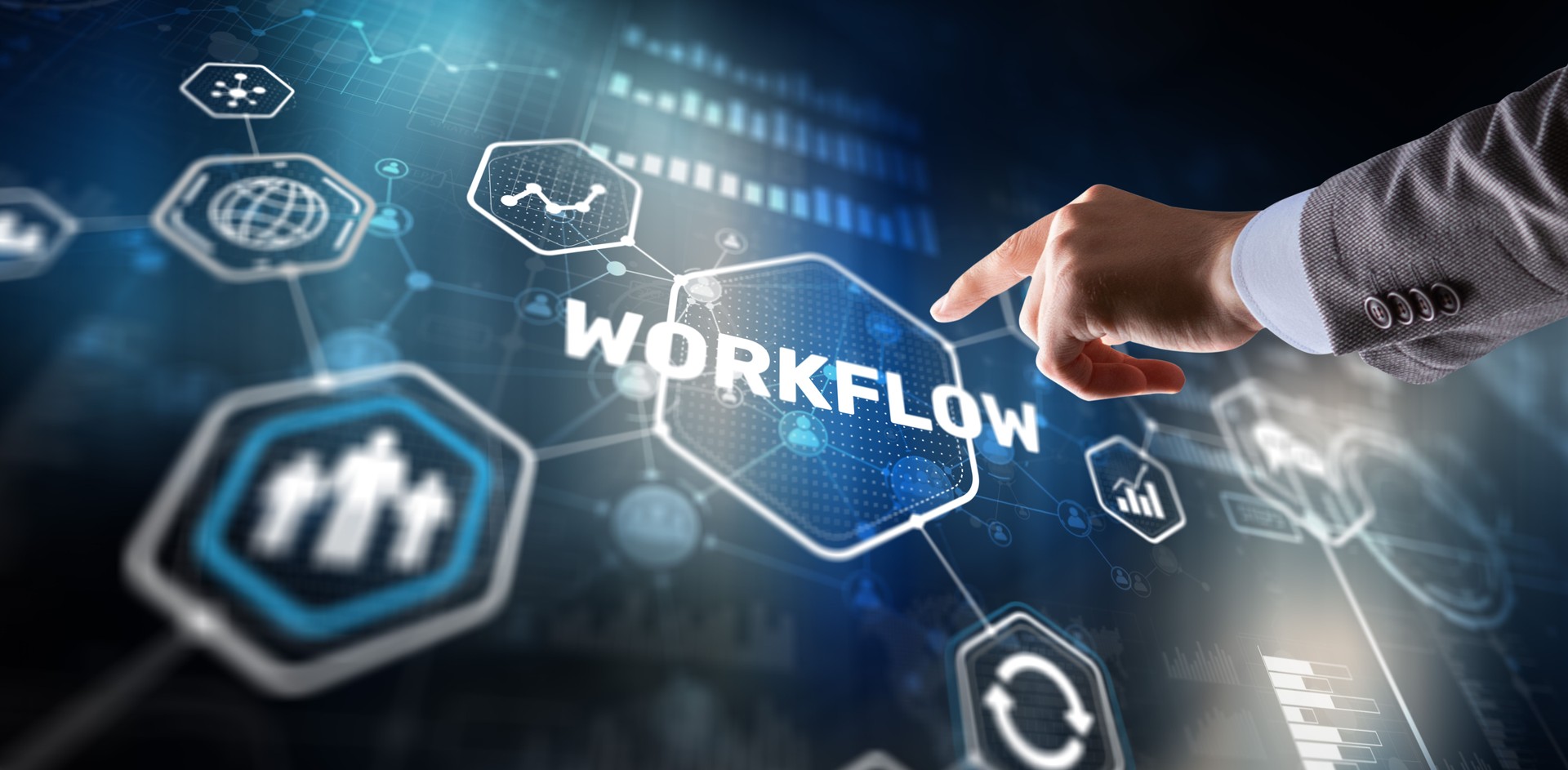Automation of business workflows. Work process